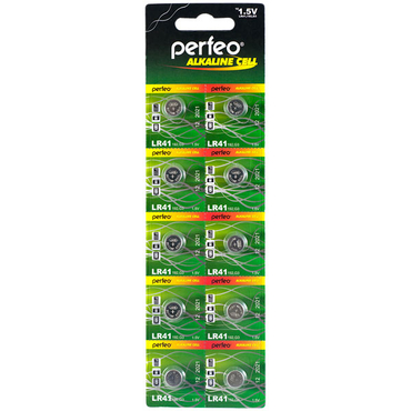 Батарейка Perfeo LR41/10BL 392A AG3 (10шт) Alkaline Cell (цена за 1 шт)