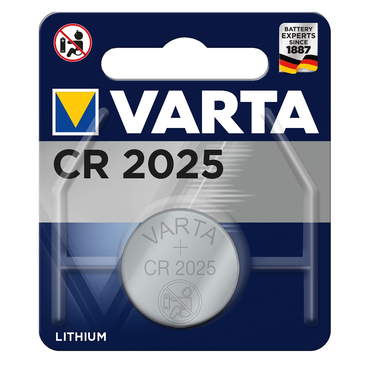 Батарейка дисковая литиевая тип CR2025  VARTA  (1шт в блистере)