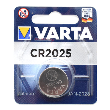 Батарейка дисковая литиевая тип CR2025, VARTA  (1шт в блистере)