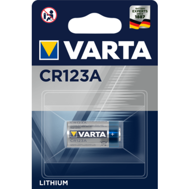 Батарейка спец.фото-литиевая тип CR123A, VARTA (1шт в блистере), 6205