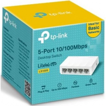 Коммутатор TP-Link LS1005 5-port 10/100Base-TX