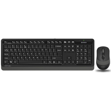 Комплект клавиатура + мышь A4Tech Fstyler FG1010 беспроводной, мультимедиа, USB, черно-серый