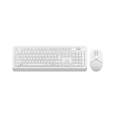 Комплект клавиатура + мышь A4Tech Fstyler FG1012 беспроводной, мультимедиа, USB, белый