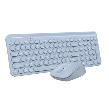 Комплект клавиатура + мышь A4Tech Fstyler FG3300 Air slim, беспроводной, мультимедиа, USB, синий