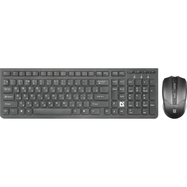 Комплект клавиатура + мышь Defender Columbia C-775 беспроводной  USB  чёрный