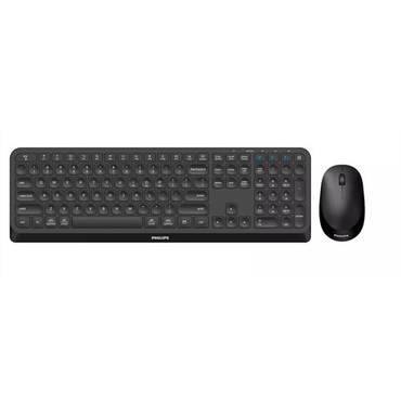 Комплект клавиатура + мышь Philips SPT6407B беспроводной, Bluetooth, USB, черный