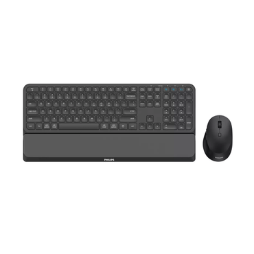 Комплект клавиатура + мышь Philips SPT6607B беспроводной, Bluetooth, USB, черный