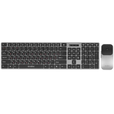 Комплект клавиатура + мышь Sven KB-C3000W беспроводной, мультимедиа, USB, черный