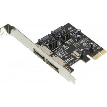 Контроллер PCI-E SATA III 2xE-SATA 2xSATA ASM1061 (RTL)