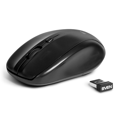 Мышь Sven RX-305 беспроводная, 1600dpi, USB, чёрный