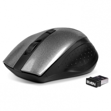 Мышь Sven RX-325 беспроводная, 1000dpi, USB, серо-чёрный