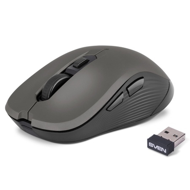 Мышь Sven RX-560SW беспроводная, 1600dpi, silent, USB, серый