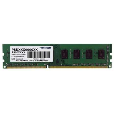 Память DIMM DDR3 4Gb PC3-12800 (1600MHz) Patriot PSD34G1600L81 1.35V