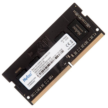 Память SODIMM DDR4 8Gb PC4-25600 Netac Basic C22 NTBSD4N32SP-08
