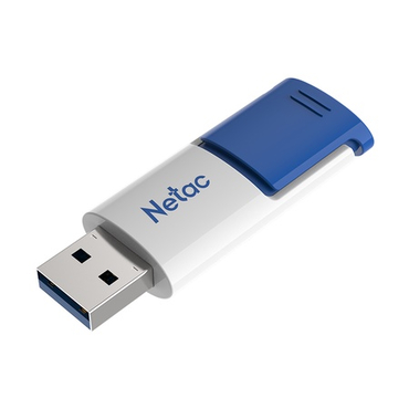 Память USB 3.0 256 GB Netac U182, белый-синий (NT03U182N-256G-30BL)