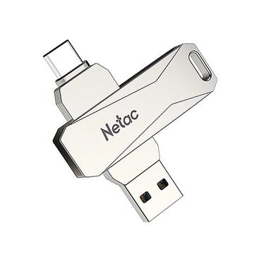 Память USB 3.0/USB Type-C 32 GB Netac U782C, серебристый (NT03U782C-032G-30PN)