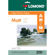 Бумага A4 Lomond Матовая/Матовая двухсторонняя 200 гр/м2   25л. (0102052) для печати водорастворимы — основная фотография