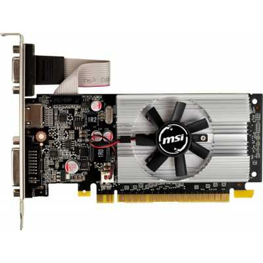 Видеокарта 1Gb PCI-E MSI N210-1GD3/LP GT 210 GDDR3 (64bit) DVI/HDMI (RTL)