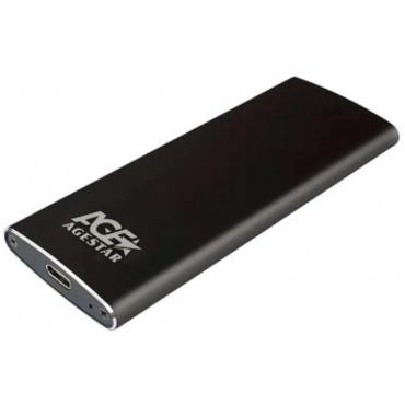 Внешний модуль AgeStar 3UBNF2C SSD SATA III USB 3.1 USB3.1 алюминий черный M2 2280 B-key