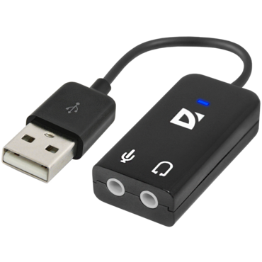Внешняя USB звуковая карта Audio USB USB - 2х3 5 мм jack  0.1 м