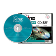Диск CD-RW Mirex 700MB, 4х-12x, SLIM-футляр (UL121002A8S) — основная фотография
