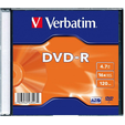 Диск DVD-R Verbatim 4.7Gb 16x Slim case (1шт) (43547) — основная фотография