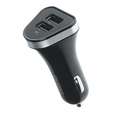 Зарядное устройство автомобильное Qumo 3A  2 USB  1A+2A черный 20731 — основная фотография