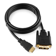 Кабель HDMI-DVI-D , single link, зол.конт., экран., черный, 1.8м — основная фотография
