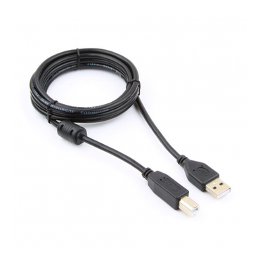 Кабель USB 2.0 AB (m-m) 1,8м Pro CCF-USB2-AMBM-6 (феррит. фильтр, позол. конт.) черный