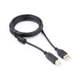 Кабель USB 2.0 AB (m-m) 1,8м Pro CCF-USB2-AMBM-6 (феррит. фильтр, позол. конт.) черный — основная фотография