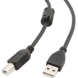 Кабель USB 2.0 AB (m-m) 1,8м Pro CCF-USB2-AMBM-6 (феррит. фильтр) черный — основная фотография