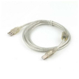 Кабель USB 2.0 AB (m-m) 1,8м Pro экран, феррит.кольца, прозрачный CCF-USB2-AMBM-TR-6 Cablexpert — основная фотография