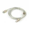 Кабель USB 2.0 AB (m-m) 4,5м Pro экран, феррит.кольца, прозрачный CCF-USB2-AMBM-TR-15 Cablexpert — основная фотография