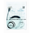 Кабель USB 2.0 Cablexpert - microBM/USB3.1 (1,8 м) TypeC  CCP-USB2-mBMCM-6 — основная фотография