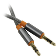 Кабель аудио 3.5 мм jack (m) -> 3.5 мм jack (m) 1.2m cерый Defender JACK01-03 — основная фотография