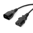 Кабель монитор-компьютер 220V (1,8м) 3x1, C13-C14, 16А, черный, с зазем PC-189-1-1.8M Cablexpert — основная фотография