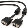 Кабель удлинительный монитор-VGA card (15M-15М) 5м тройной экран, феррит.кольца черный CC-PPVGA-5M-B — основная фотография