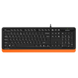 Клавиатура A4Tech FStyler FK10 мультимедиа, USB, черно-оранжевый — основная фотография