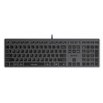 Клавиатура A4Tech Fstyler FX60 серый/белый USB slim Multimedia LED (FX60 GREY / WHITE) — основная фотография
