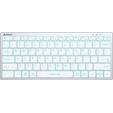 Клавиатура A4Tech Fstyler FX61 белый/синий USB slim Multimedia LED (FX61 WHITE) — основная фотография