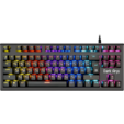Клавиатура Defender Dark Arts GK-375 игровая, механическая, мульмедиа, влагоустойчивая, подсветка, USB, чёрный — основная фотография