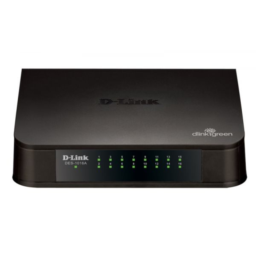 Коммутатор D-Link DES-1016A/E2A 16х10/100Base-TX с функцией энергосбережения