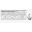 Комплект клавиатура + мышь A4Tech Fstyler FB2535C беспроводной, Bluetooth/Радио slim, бело-серый — основная фотография