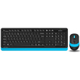 Комплект клавиатура + мышь A4Tech Fstyler FG1010 беспроводной, мультимедиа, USB, черно-синий — основная фотография