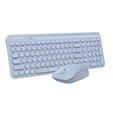 Комплект клавиатура + мышь A4Tech Fstyler FG3300 Air slim, беспроводной, мультимедиа, USB, синий — основная фотография