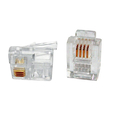 Коннектор телефонный Hyperline RJ-12 6P4C (3 µ