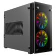 Корпус mITX GameMax Stratos Black без БП Window USB3.0, 2*120 вент+пульт — основная фотография