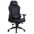 Кресло игровое Cactus CS-CHR-0112BL черный сиденье черный эко.кожа с подголов. крестовина металл пластик черный — основная фотография
