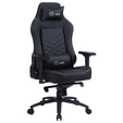 Кресло игровое Cactus CS-CHR-0112BL черный сиденье черный эко.кожа с подголов. крестовина металл пластик черный — фотография 2