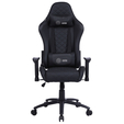 Кресло игровое Cactus CS-CHR-030BL черный сиденье черный эко.кожа с подголов. крестовина металл пластик черный — фотография 3